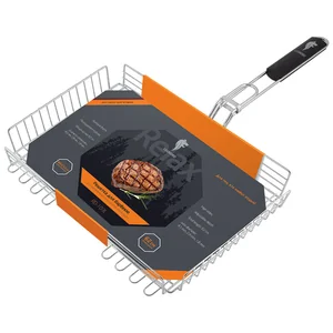 Mallony Решетка для барбекю LEONORD RD-103L (глубокая, регулир. глубина, р-р 40х27х5 см, общая длина 62 см). 999707-SK