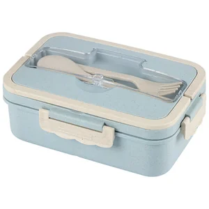 MALLONY Туристический ланчбокс ECOS с подставкой под смартфон и приборами (ложка+вилка). 104412-SK