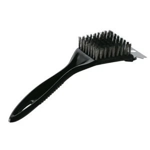 Mallony Абразивная щетка ZDV-4 для очистки барбекю, 20 см, нерж.сталь, пластиковая рукоятка. 999644-SK