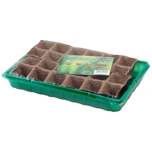 Mallony Набор для рассады Умный огород 24 ячейки, (2 вставки*12ячеек), торфяные кассеты. 183862-SK