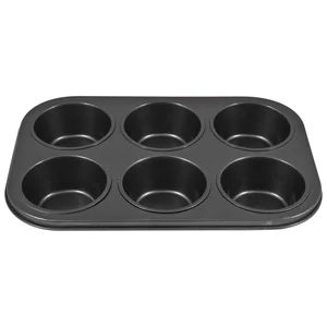 MALLONY Форма для выпечки кексов BF-033, 6 ячеек в одной форме, размер: 31,3*21,7*4 см. 191315-SK
