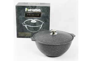 МЕЧТА Кастрюля Premium grey 48901 8,0л.
