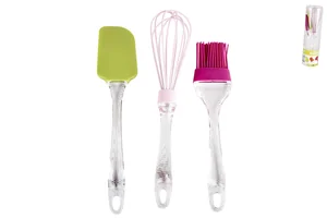 Коралл Кисточка+лопатка+венчик силикон. 4958