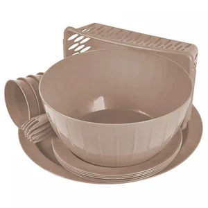 DELTA Набор для пикника Sugar&Spice Vanilla на 5 персон в сумке (18 предметов) SE181012005 латте