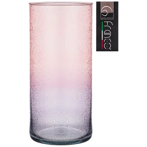 Lefard Ваза Cilindro violet Pink Drops Высота 26см Диаметр 12см. 316-1745