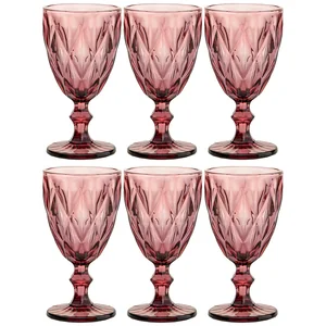 Lefard Набор Бокалов Для Вина ромбо 6шт. Серия muza Color 320мл. / В=17 См. 781-119