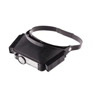 SPARTA Лупа с дополнительными линзами, с подсветкой, для закрепления на голове 913825