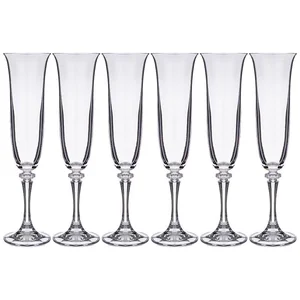 BOHEMIA Набор Бокалов Для Шампанского Из 6 Шт. branta 175 Мл Высота=23,5 См 669-242