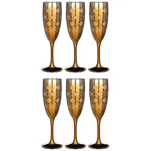 Lefard Набор Бокалов Из 6 Шт бакарра Ромб Черное Золото 170 Мл. 194-627