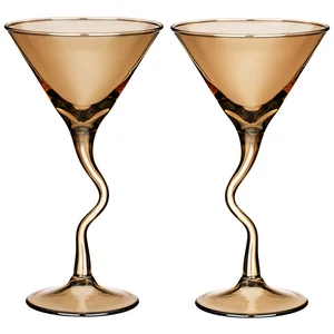 Lefard Набор Бокалов Из 2 Шт Для Шампанского дуэт Цвет:янтарь 200 Мл. 194-803