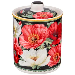 Lefard Банка С Крышкой маки 9,5*7,5 См 220 Мл Черная 104-782