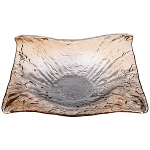 Lefard Блюдо artesana Black/amber 24х24см. 316-1677