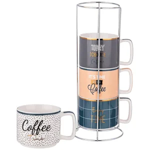 Lefard Набор Кружек Break Time На Мет. Стойке, 330мл, 4 Шт. 260-676