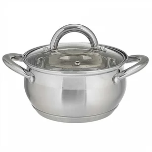 WEBBER Кастрюля 1,9 л, 16 см, из нержавеющей стали со стеклянной крышкой BE-351/2