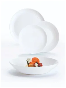 LUMINARC Столовый набор Pampille White Пампиль Белый, 18 предметов. Q6153