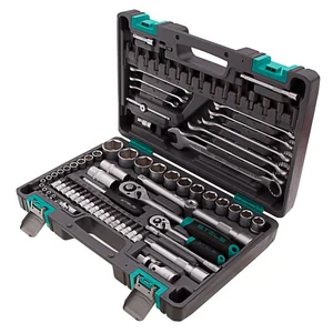 Stels Набор инструментов, 1/2, 1/4, CrV, пластиковый кейс 82 предм. 14105