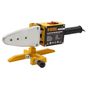 Denzel Аппарат для сварки пластиковых труб DWP-1500, 1500Вт, 260-300 град. компл насадок,20-63 мм 94205