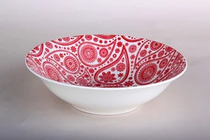 КОРАЛЛ Тарелка глубокая 17см. Paisley красн. DS2202S7R