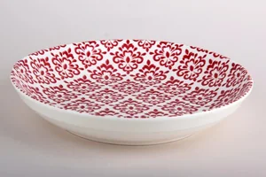 КОРАЛЛ Тарелка обеденная 19см. Дамаск бордовый TC23006207 HCS-917