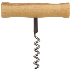 MALLONY Штопор ELICA, размер: 9*9 см, из нержавеющей стали с деревянной ручкой 985955-SK