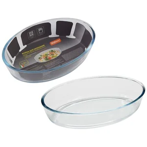 Mallony Форма для запекания CRISTALLINO, объем 2,4, л из боросиликатного стекла, овальной формы, без ручек 005564-SK