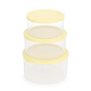 АЛЬТЕРНАТИВА Набор емкостей СМАК 0,5л+0,7л+1л СВЕТЛО ЖЕЛТЫЙ для СВЧ М8529