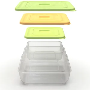 ПОЛИМЕРБЫТ Компл. конт (0,5л.+0,9л.+1,4л.) PRACTIC квадрат. 89503