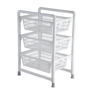 ПОЛИМЕРБЫТ Конт. 3-х секц с выдвиж. лотками ДЛЯ ОВОЩЕЙ (лоток 9л) 12600