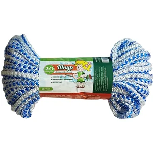 Шнур бельевой D=8мм, L-20м УМНИЧКА цветной MPU2520