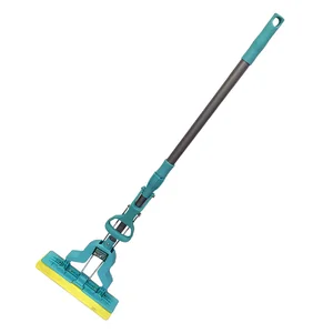 ДАЛИ-ЮГ Швабра УМНИЧКА с ОТЖИМОМ - БАБОЧКА , складная губка, телеск ручка KF-J024B