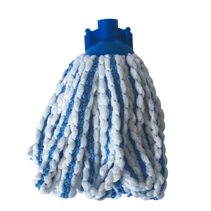 М-ПЛАСТИКА Насадка МАМОНТЕНОК ЧИСТОЛЮБ микрофибра-полоски сине-белая 120г. МВ-120