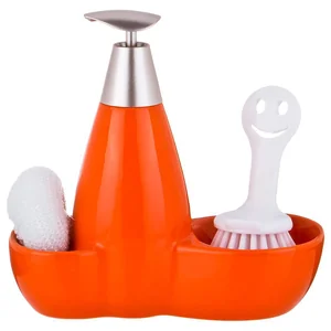 Lefard Дозатор Для Моющего Средства fresh 500 Мл + Губка И Щетка 20*9*18 См 755-023