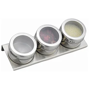 Lefard Набор Для Специй Agness монблан 4 Пр.на Магнитах, В Т.ч. Метал.подставка 20*6*5 См 912-005