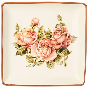 Lefard Блюдо корейская Роза 28*28 См. Высота=4 См 358-1848