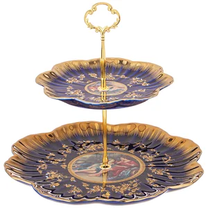 Lefard Блюдо 2-х Ярусное влюбленная Пара Кобальт 28 См 77-950