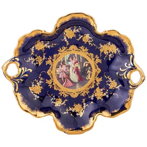 Lefard Блюдо светское Общество Кобальт 30*25 См 77-947