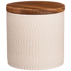 Lefard Банка С Деревянной Крышкой Bronco crocus 11*11 См 700 Мл Бежевая 263-1062