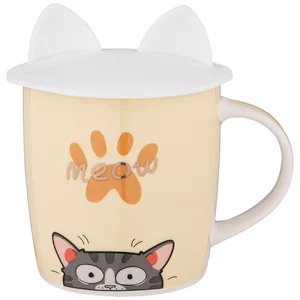 Lefard Кружка Котомания С Сил. Крышкой, 11,5/8,5*9см 400мл 756-330