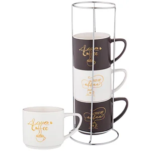Lefard Набор Кружек Кофемания На Мет. Стойке. 4кружки, 370мл 756-377
