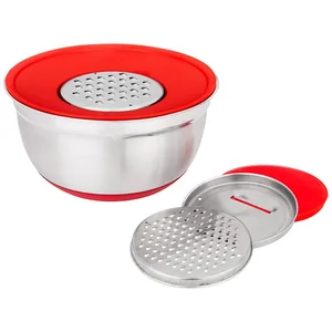 Lefard Миска Agness 6 В 1 С Крышкой С 3-мя Съемными Тёрками, 24 См, 2,25 Л. Противоскользящее Дно 880-127