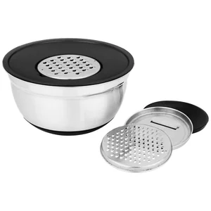 Lefard Миска Agness 6 В 1 С Крышкой С 3-мя Съемными Тёрками, 24 См, 2,25 Л. Противоскользящее Дно 880-128