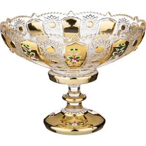 lefard Фруктовница На Ножке Gold Glass Диаметр=30 См. Высота=23 См. 195-107