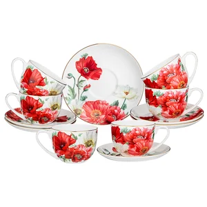 Lefard Чайный Набор маки На 6 Пер. 12 Пр. 330 Мл 104-922