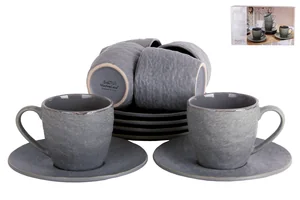 КОРАЛЛ Набор чайный 12пр Pietra ST1867 black