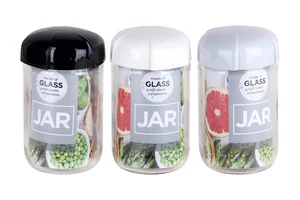 КОРАЛЛ Банка д/сып. продуктов 660мл. Rhea микс 3цв. 131011-C