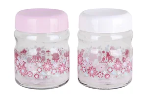 КОРАЛЛ Банка д/сып. продуктов 900мл. Flora микс 2цв. 132081-C