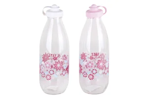 КОРАЛЛ Бутылка для воды Flora 1,0л.микс 2цв. 182054-C