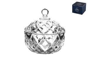 КОРАЛЛ Конфетница 10,5см. Гранение Паула с кр. 4752