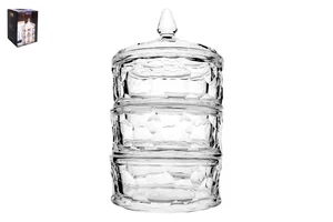 КОРАЛЛ Конфетница 21х11см. Гранение с кр. DSTG1055C/L3