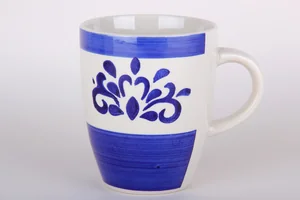 КОРАЛЛ Кружка 360мл. Дамаск синий RX012